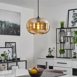 hofstein Suspension Collanco Noir, 1 lumière