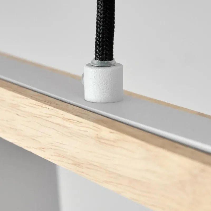 Luminaires Scandinaves-hofstein Suspension Combarbala Gris, Écru, 3 lumières