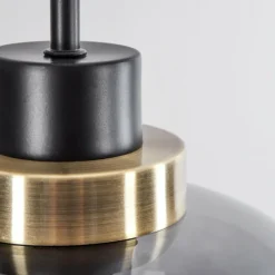 Suspension Verre Fumé-hofstein Suspension Curveira Bronze, Noir, 1 lumière