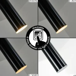 hofstein Suspension Dalheim LED Noir, 3 lumières