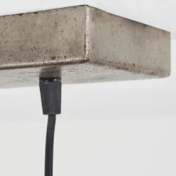 hofstein Suspension Donzhausen Argent Oxydé, 3 lumières