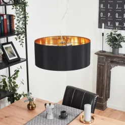 Lampes En Tissu-hofstein Suspension Elsa Nickel mat, 3 lumières