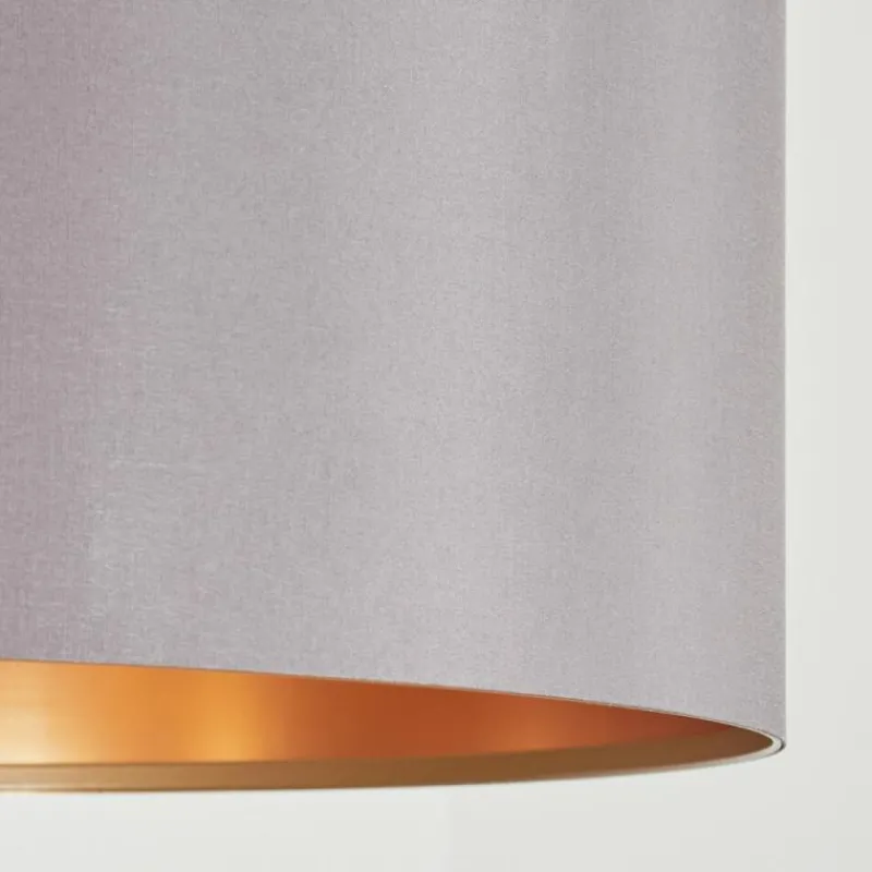 Lampes En Tissu-hofstein Suspension Elsa Nickel mat, 3 lumières