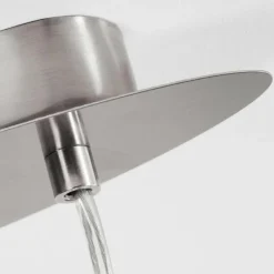 Lampes En Tissu-hofstein Suspension Elsa Nickel mat, 2 lumières