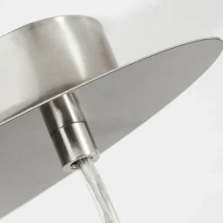 Lampes En Tissu-hofstein Suspension Elsa Nickel mat, 2 lumières