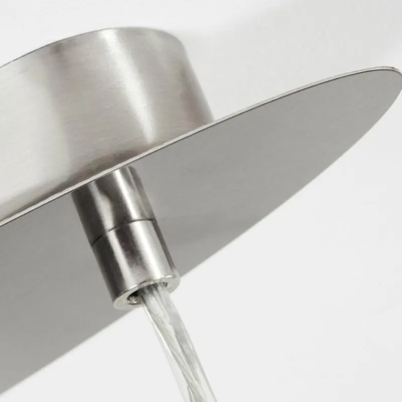 Lampes En Tissu-hofstein Suspension Elsa Nickel mat, 2 lumières