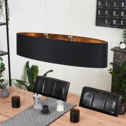 Lampes En Tissu-hofstein Suspension Elsa Nickel mat, 2 lumières