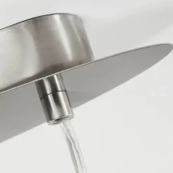 Lampes En Tissu-hofstein Suspension Elsa Nickel mat, 2 lumières