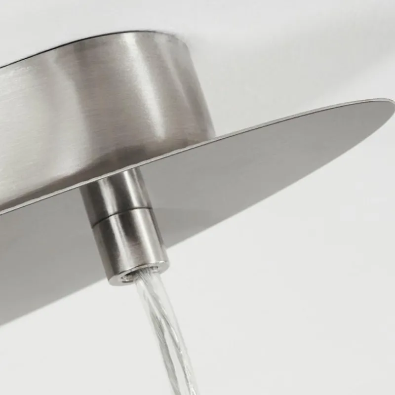 Lampes En Tissu-hofstein Suspension Elsa Nickel mat, 2 lumières