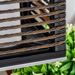 Luminaires Orientaux-hofstein Suspension Emboque LED Brun, Écru, Nickel mat, Noir, 1 lumière