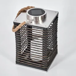 Luminaires Orientaux-hofstein Suspension Emboque LED Brun, Écru, Nickel mat, Noir, 1 lumière