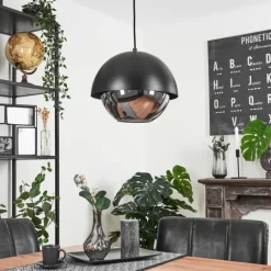 Suspension Verre Fumé-hofstein Suspension Entrevinhas Noir, 1 lumière