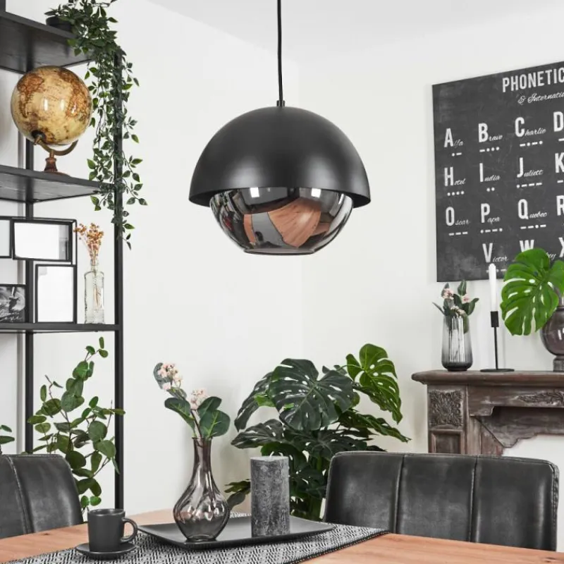 Suspension Verre Fumé-hofstein Suspension Entrevinhas Noir, 1 lumière