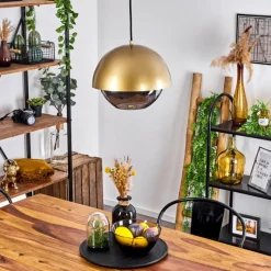 Lampes Dorées-hofstein Suspension Entrevinhas Or, Laiton, 1 lumière