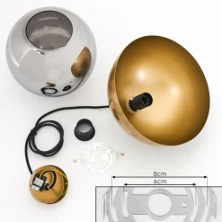 Lampes Dorées-hofstein Suspension Entrevinhas Or, Laiton, 1 lumière