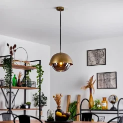 Lampes Dorées-hofstein Suspension Entrevinhas Or, Laiton, 1 lumière