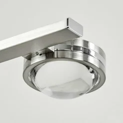 hofstein Suspension Fernandaires LED Nickel mat, 12 lumières