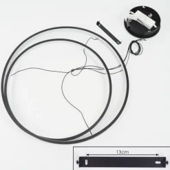 hofstein Suspension Fioso LED Noir, 1 lumière