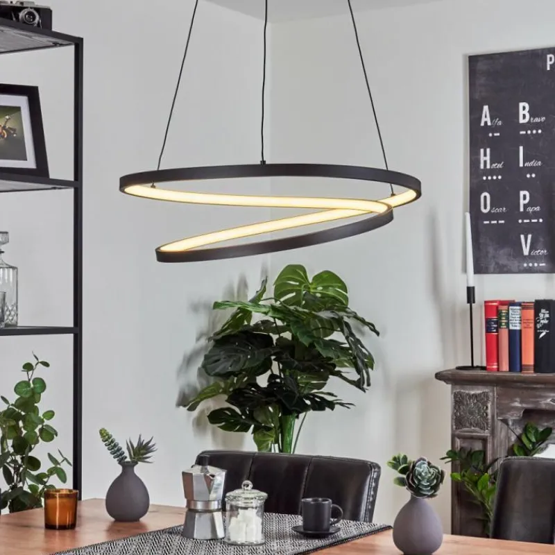 hofstein Suspension Fioso LED Noir, 1 lumière