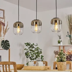 hofstein Suspension Golpilhal Or, Clair, 3 lumières