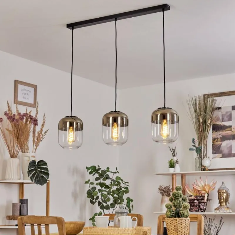 hofstein Suspension Golpilhal Or, Clair, 3 lumières