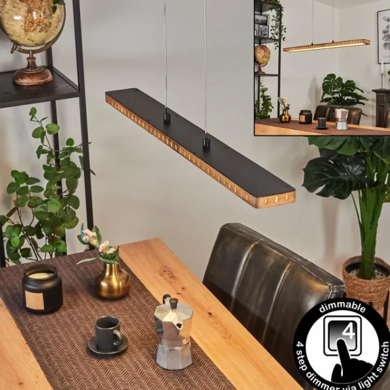 hofstein Suspension Guacacallo LED Noir, 1 lumière