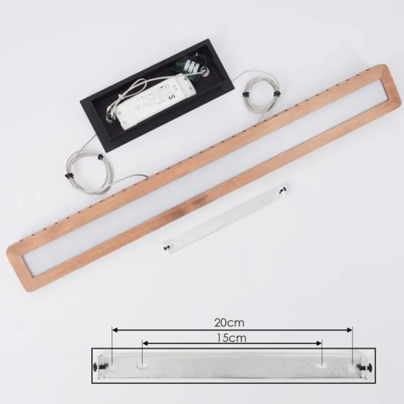 hofstein Suspension Guacacallo LED Noir, 1 lumière