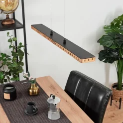 hofstein Suspension Guacacallo LED Noir, 1 lumière