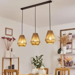 Luminaires Scandinaves-hofstein Suspension Henvic Noir, 3 lumières