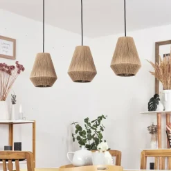 Luminaires Scandinaves-hofstein Suspension Henvic Noir, 3 lumières