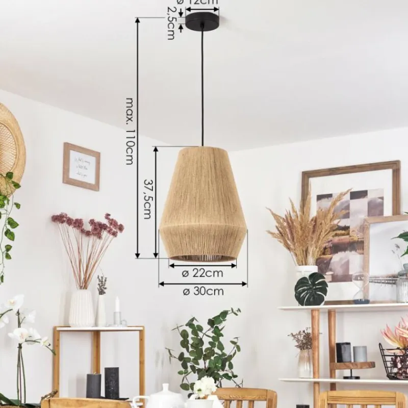 Luminaires Scandinaves-hofstein Suspension Henvic Noir, 1 lumière