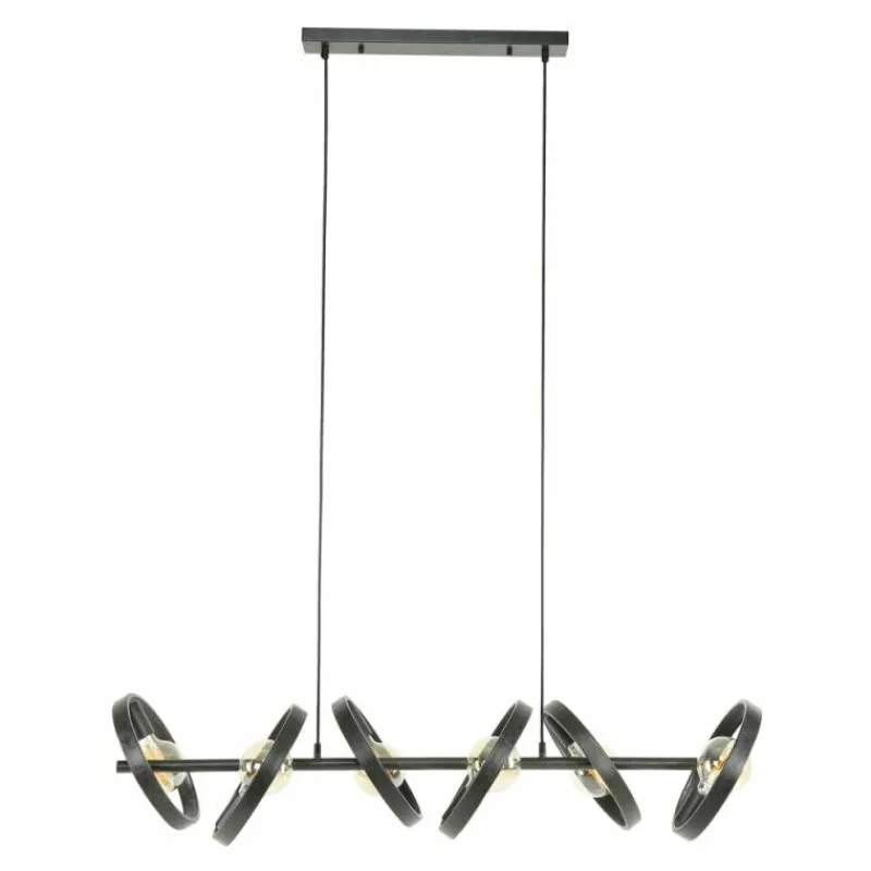 hofstein Suspension Hover Anthracite, 6 lumières* Suspensions