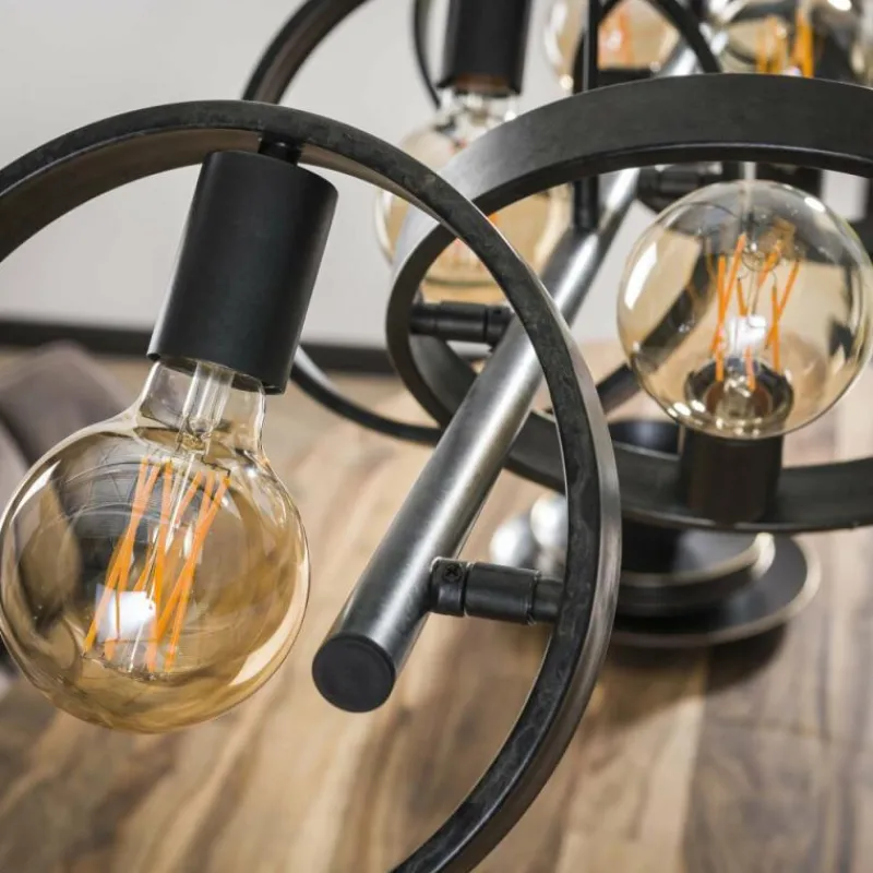 hofstein Suspension Hover Anthracite, 6 lumières* Suspensions