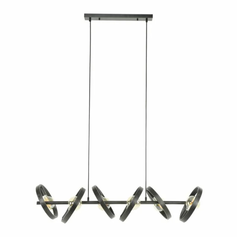 hofstein Suspension Hover Anthracite, 6 lumières* Suspensions