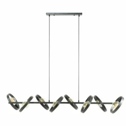 hofstein Suspension Hover Anthracite, 8 lumières* Suspensions