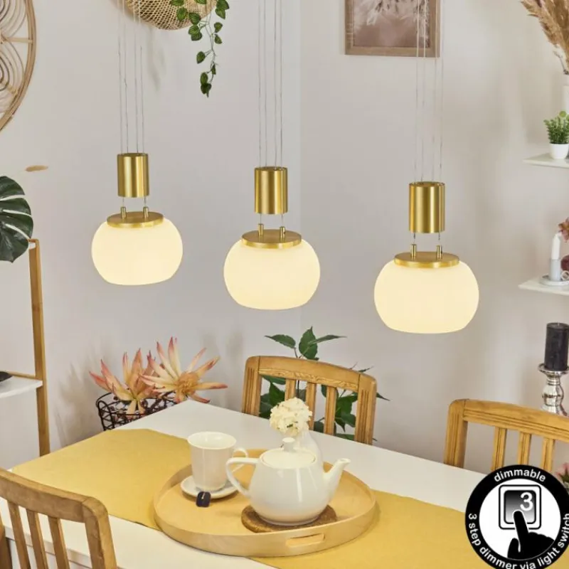 hofstein Suspension Izenave LED Laiton, 3 lumières
