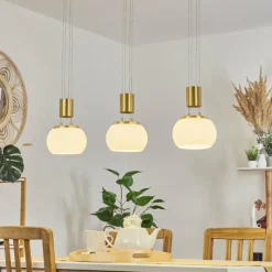 hofstein Suspension Izenave LED Laiton, 3 lumières