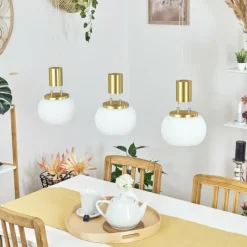 hofstein Suspension Izenave LED Laiton, 3 lumières