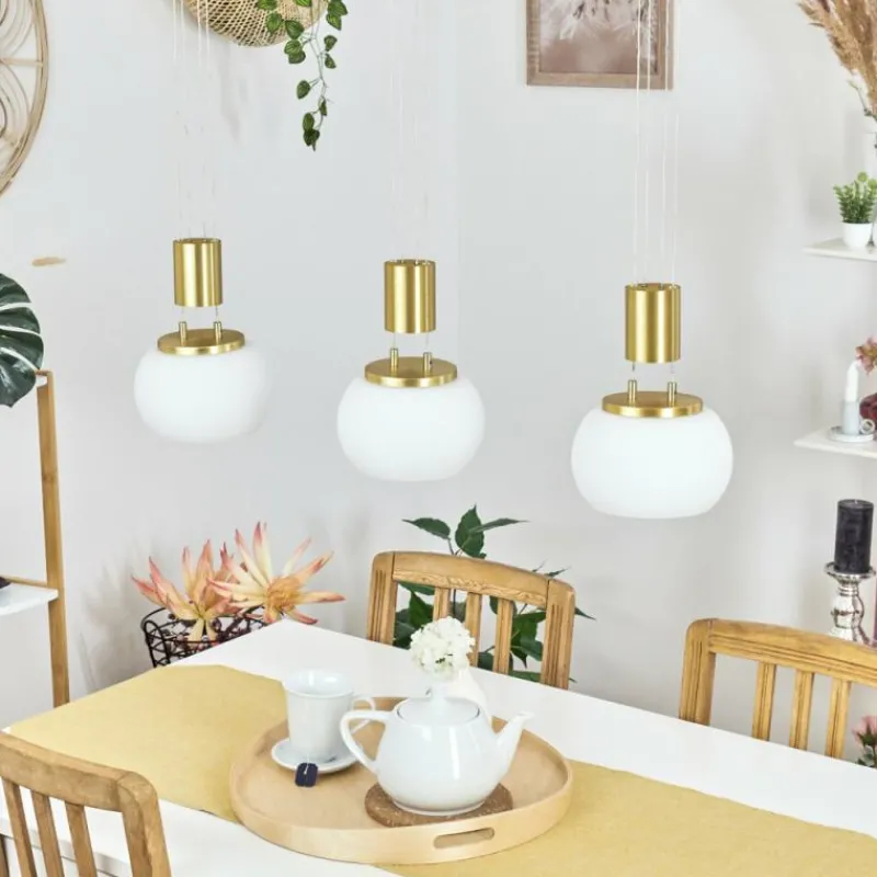 hofstein Suspension Izenave LED Laiton, 3 lumières