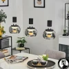 hofstein Suspension Izenave LED Noir, 3 lumières