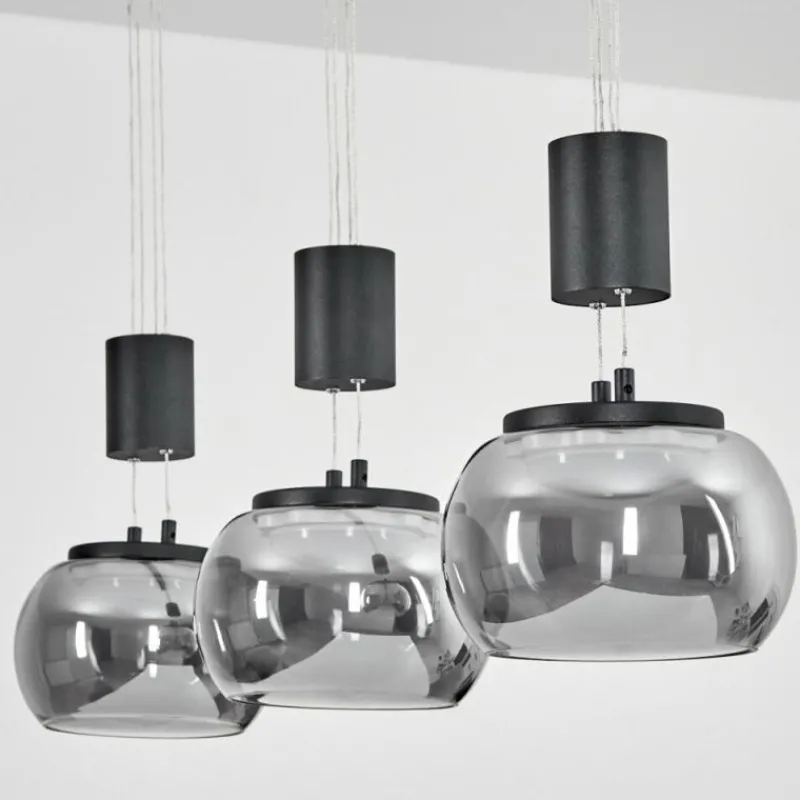 hofstein Suspension Izenave LED Noir, 3 lumières