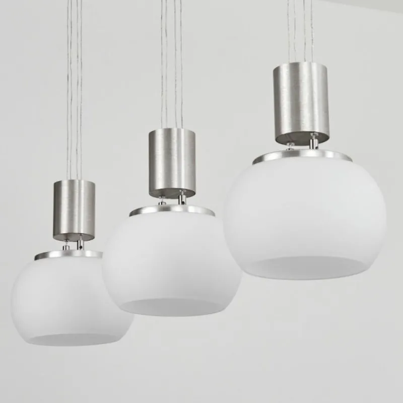 hofstein Suspension Izenave LED Nickel mat, 3 lumières