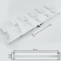 Luminaires Scandinaves-hofstein Suspension Javel Blanc, 6 lumières