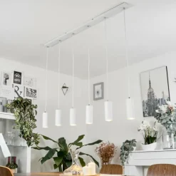 Luminaires Scandinaves-hofstein Suspension Javel Blanc, 6 lumières