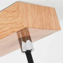 Luminaires Scandinaves-hofstein Suspension Javel Brun, Couleur bois, 4 lumières