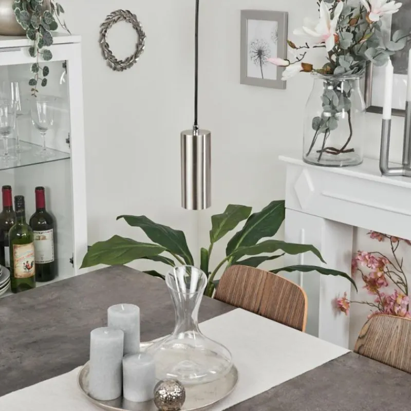 hofstein Suspension Javel Nickel mat, 1 lumière