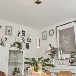 hofstein Suspension Javel Nickel mat, 1 lumière