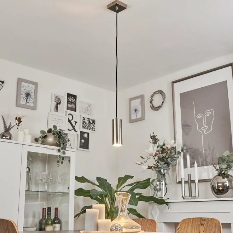 hofstein Suspension Javel Nickel mat, 1 lumière