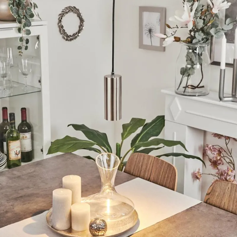 hofstein Suspension Javel Nickel mat, 1 lumière