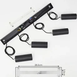 Luminaires Scandinaves-hofstein Suspension Javel Noir, 4 lumières